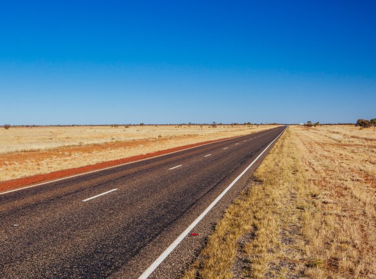 Stuart Highway in Outback Australia Stuart Highway in Outback Australia
